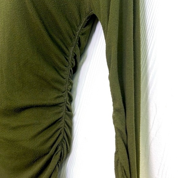 Free People - FP Movement Apollo Urban Army Green Perforated Hoodie Size Small - Picture 7 of 13